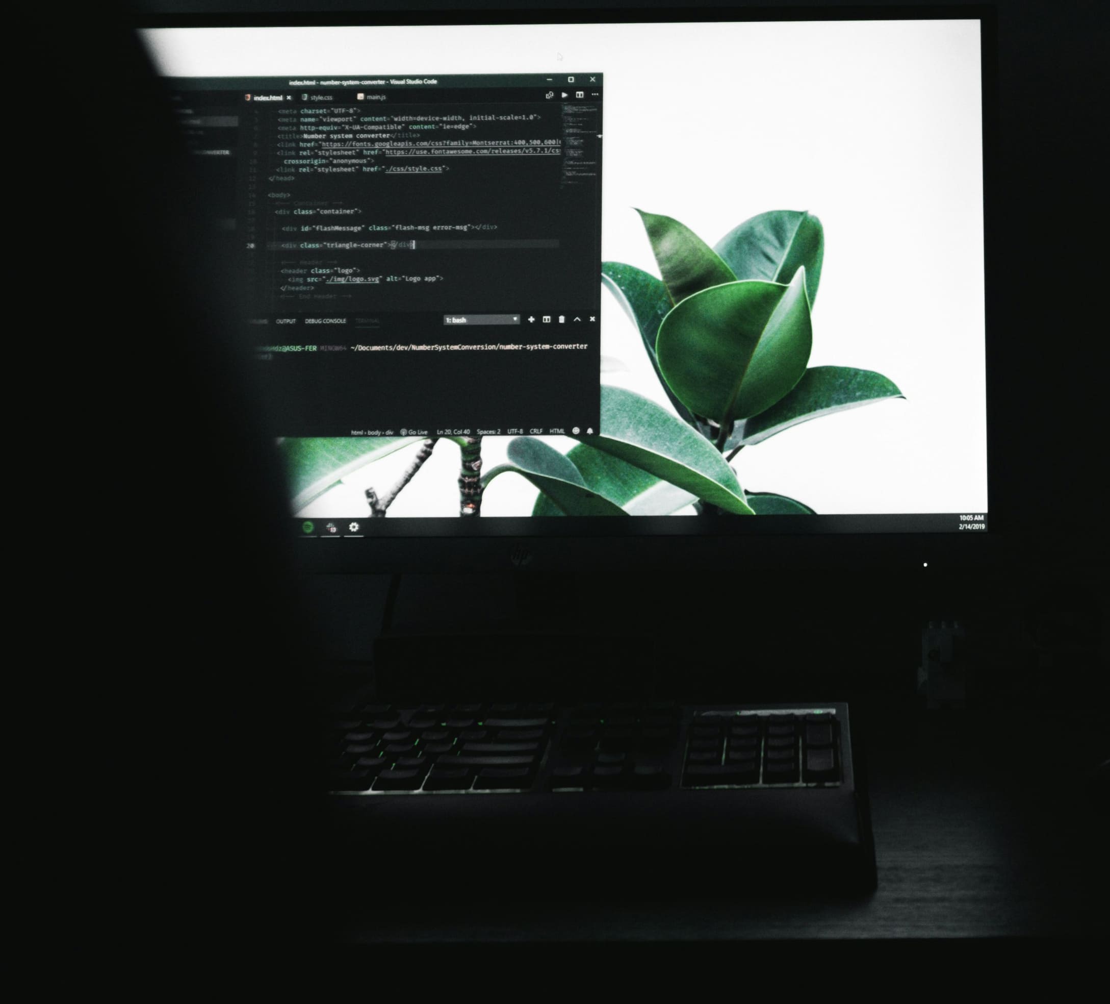 Interactive Web Development Mockup